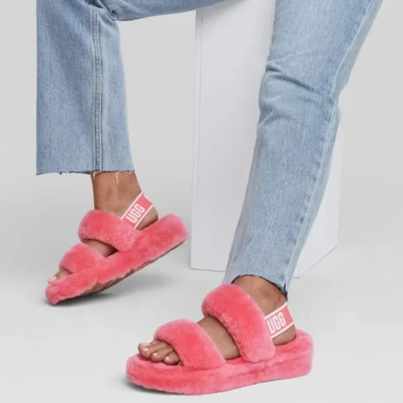 New NWoT UGG Women's OH YEAH Slipper Slide Sz 10 READ DESCRIPTION! - Picture 1 of 8